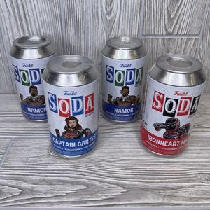Funko Vinyl Soda Marvel Lot of 4, Captain Carter Namor Ironheart Mk2, NEW SEALED